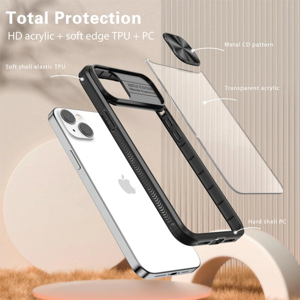 iPhone 15 Pro Max kryt Slide čierny
