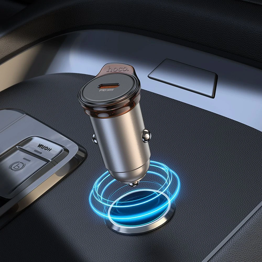 Auto nabíjačka Hoco USB C QC PD 30W NZ16