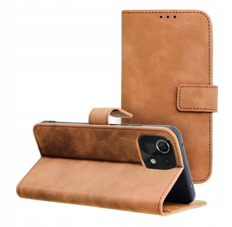 Xiaomi 12 / 12X kožené púzdro hnedé