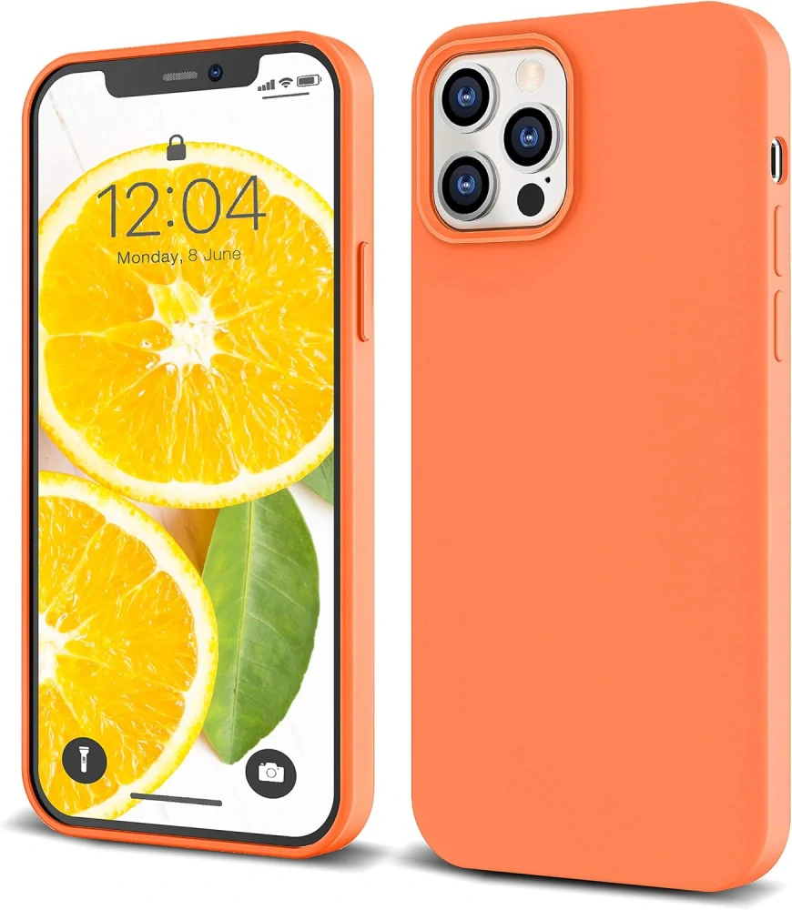 iPhone 12 Pro Max kryt Soft oranžový