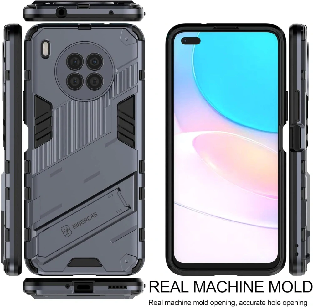 Huawei Nova 8i / Honor 50 Lite vojenský kryt strieborný