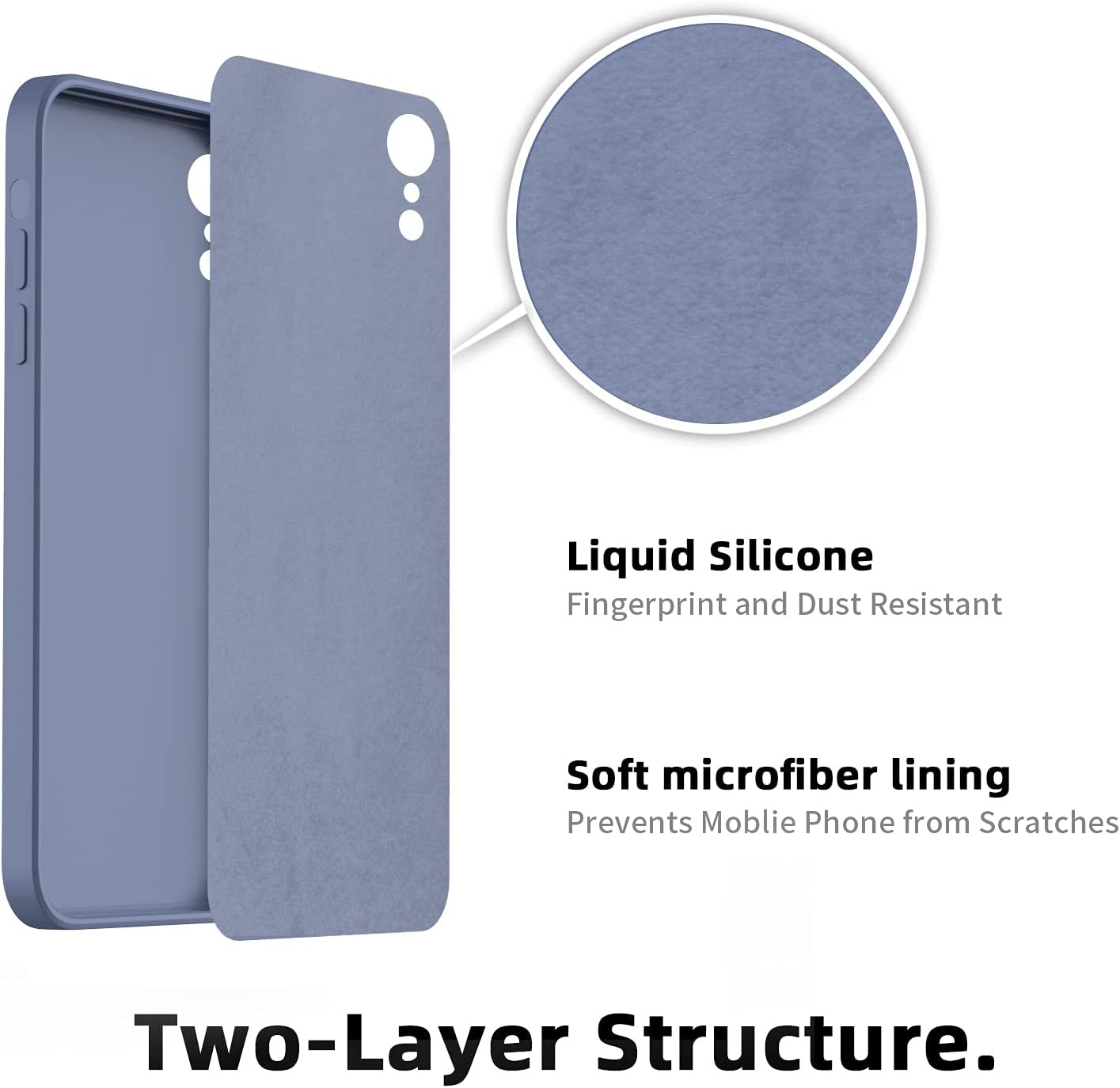 iPhone XR 6,1" matný kryt modrý