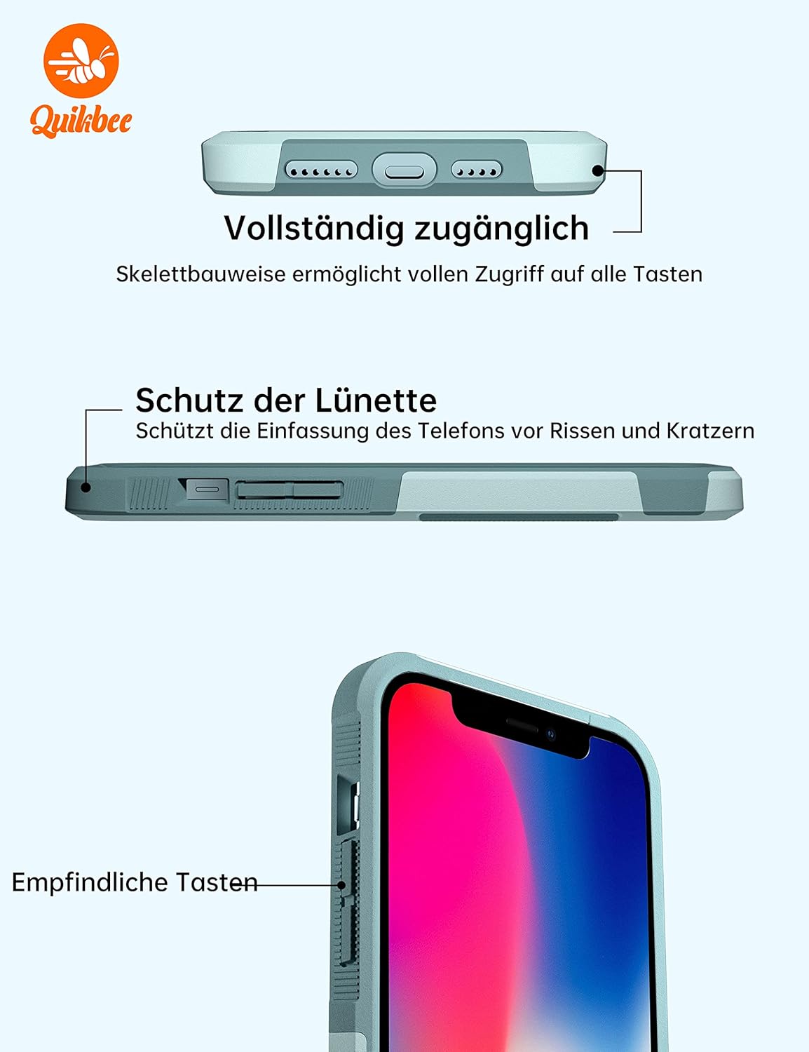 iPhone XS Max zadné púzdro Armor svetlo modré