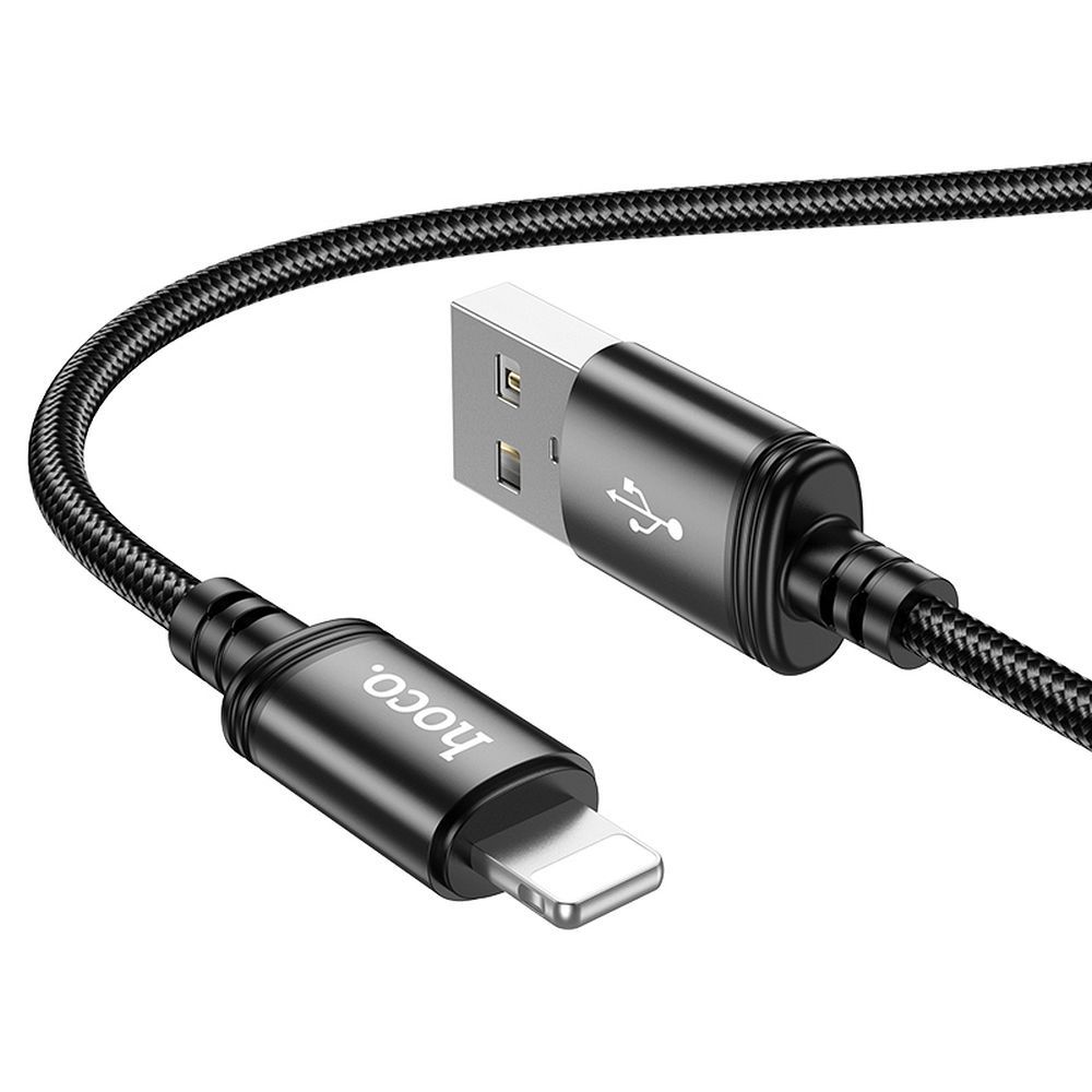 Kábel USB A na Lightning Hoco 2,4A 2 m X89 čierny