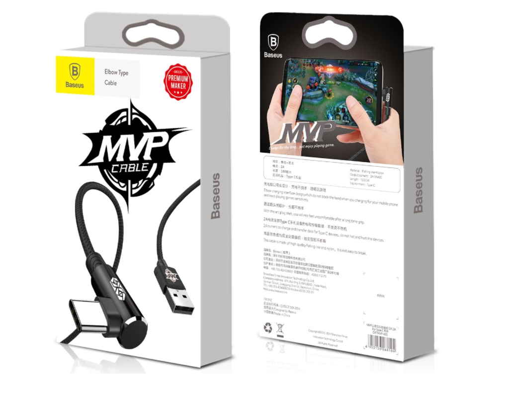 Baseus MVP ELBOW micro USB 1,5A 200cm CAMMVP-B01
