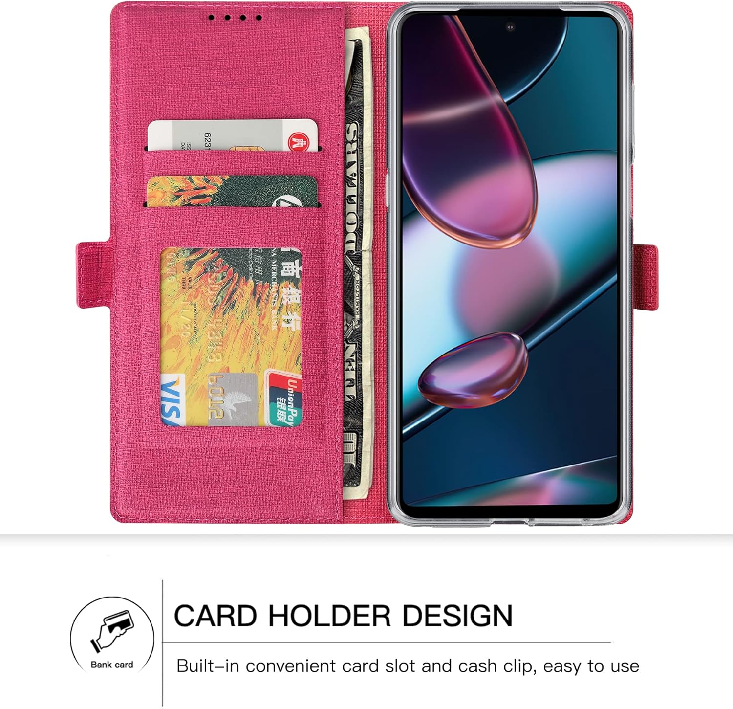 Motorola Edge 30 Pro púzdro book FOLUU ružové