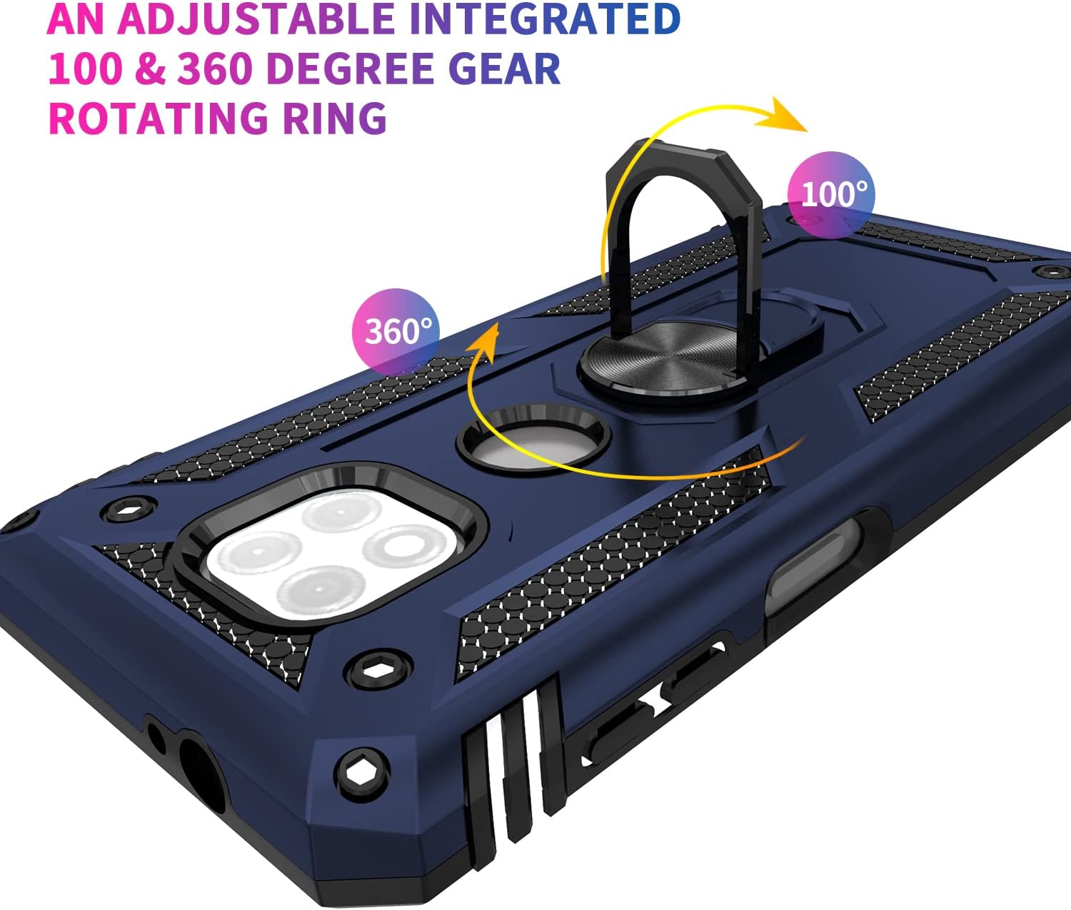 Motorola G Power 2021 zadné púzdro Armor modré + fólia na displej