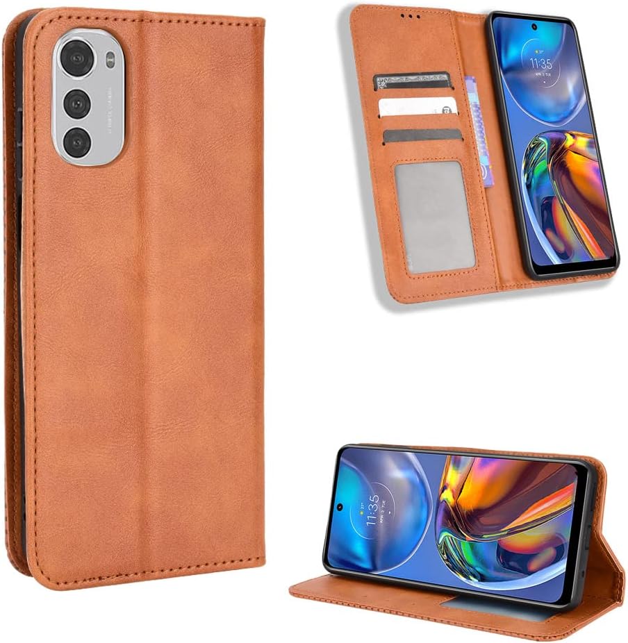 Motorola MOTO G22 / E32 / E32S kožené púzdro hnedé