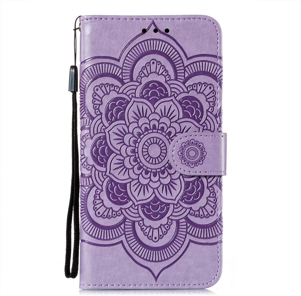 Motorola Moto G7 Play púzdro Book Mandala fialové