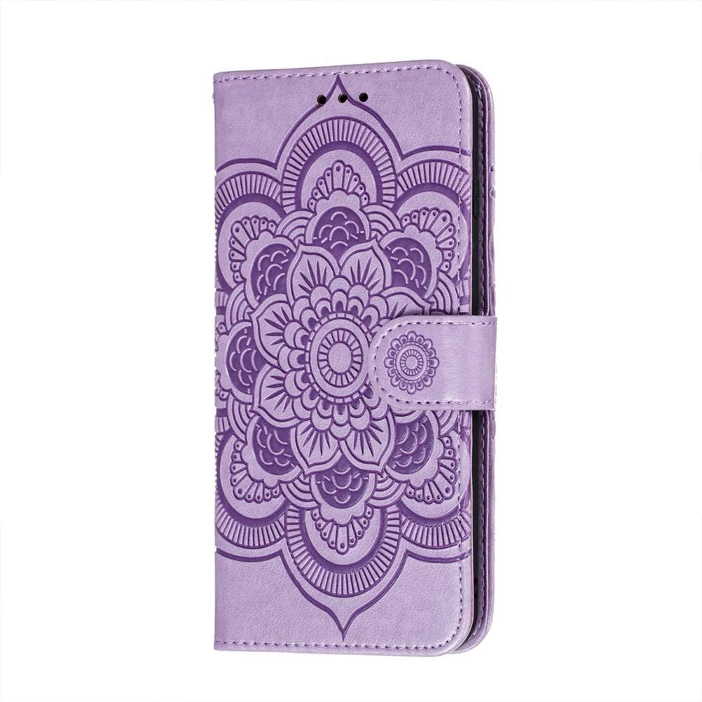 Motorola Moto G7 Play púzdro Book Mandala fialové