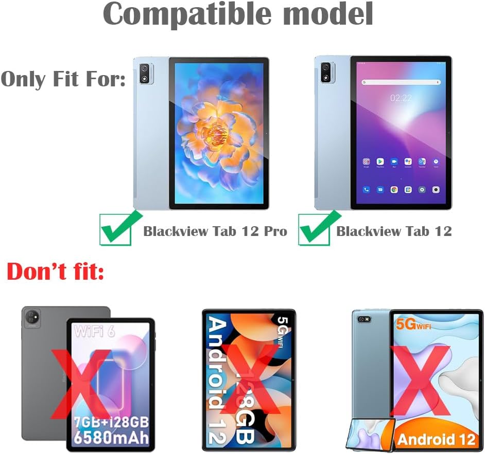 Blackview Tab 12 / Tab 12 Pro kožené púzdro čierne