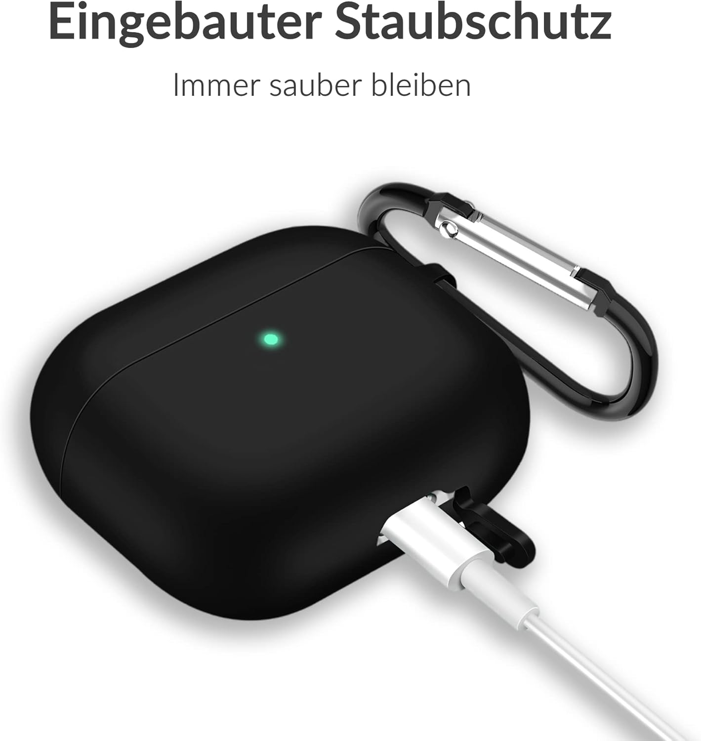 AirPods 3 (2021) čierny silikónový obal