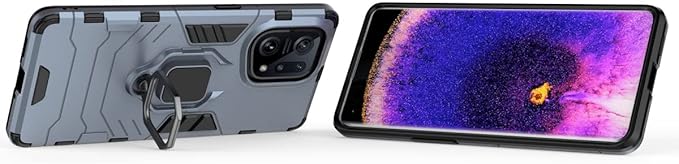 Oppo Find X5 púzdro Armor Ring modré