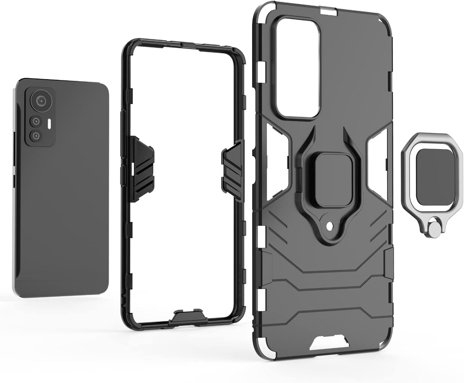 Oppo Find X5 púzdro Armor Ring modré