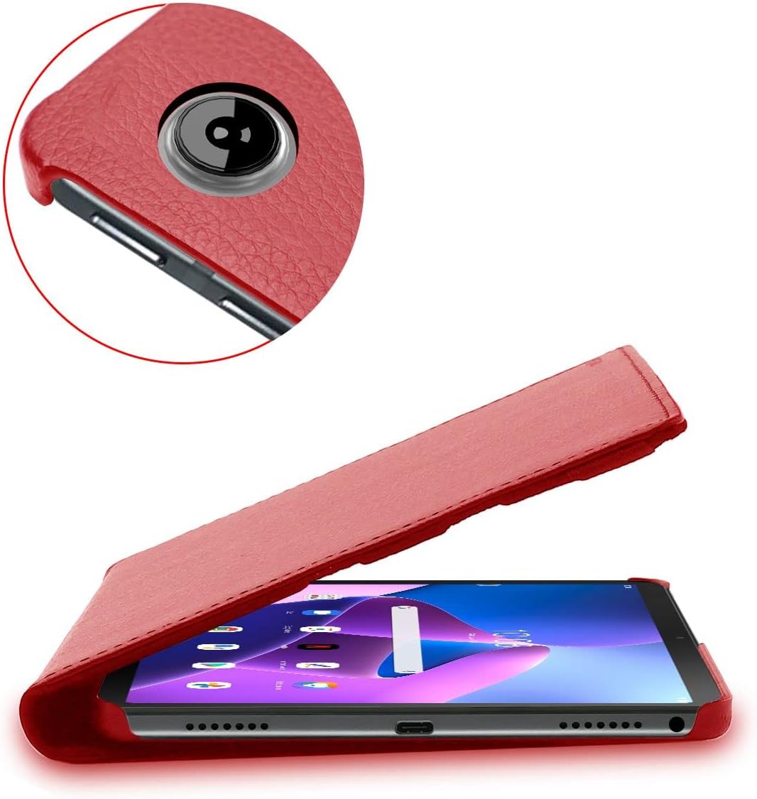 Otočné púzdro pre Lenovo M10 Plus 10,6" 3.gen. červené