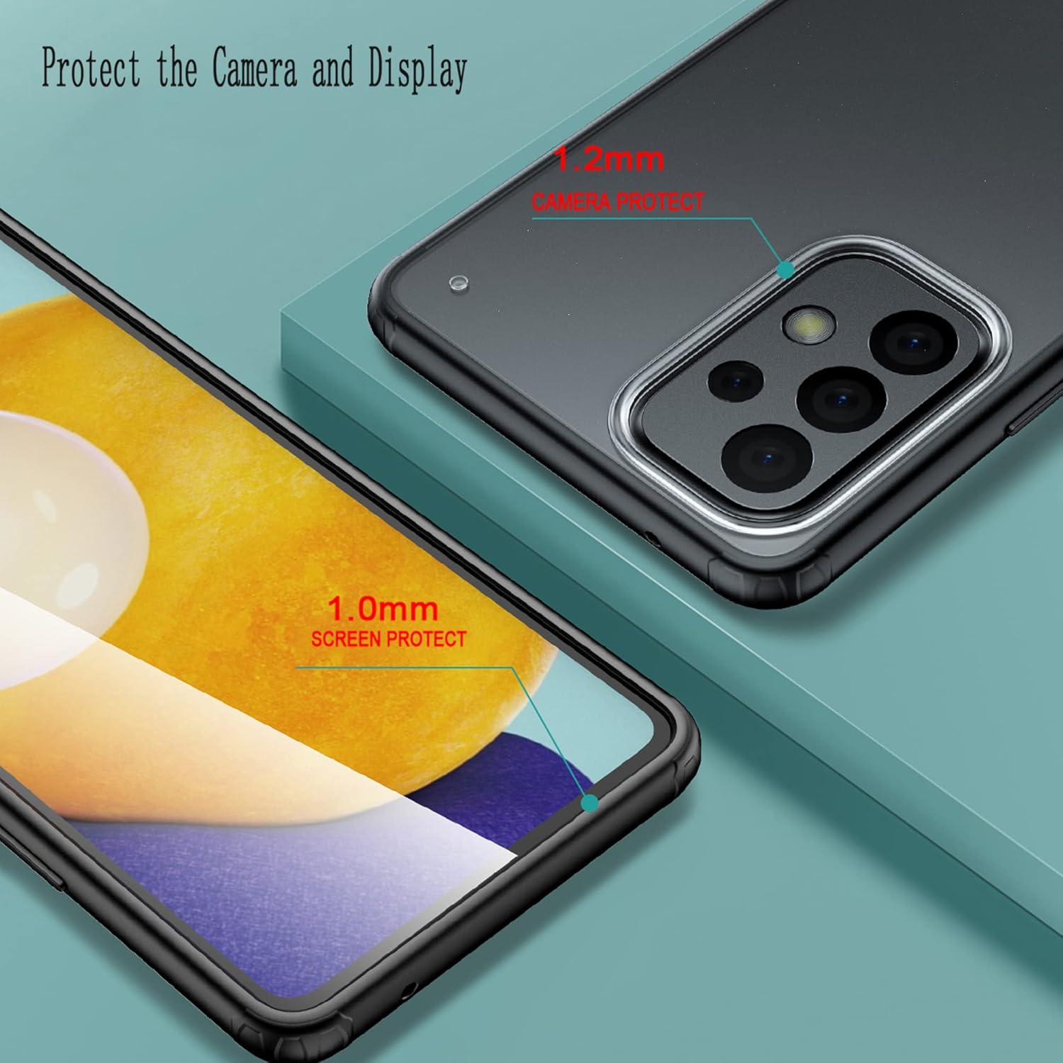 Realme GT Neo3 zadné púzdro polopriehľadné s čiernym lemom