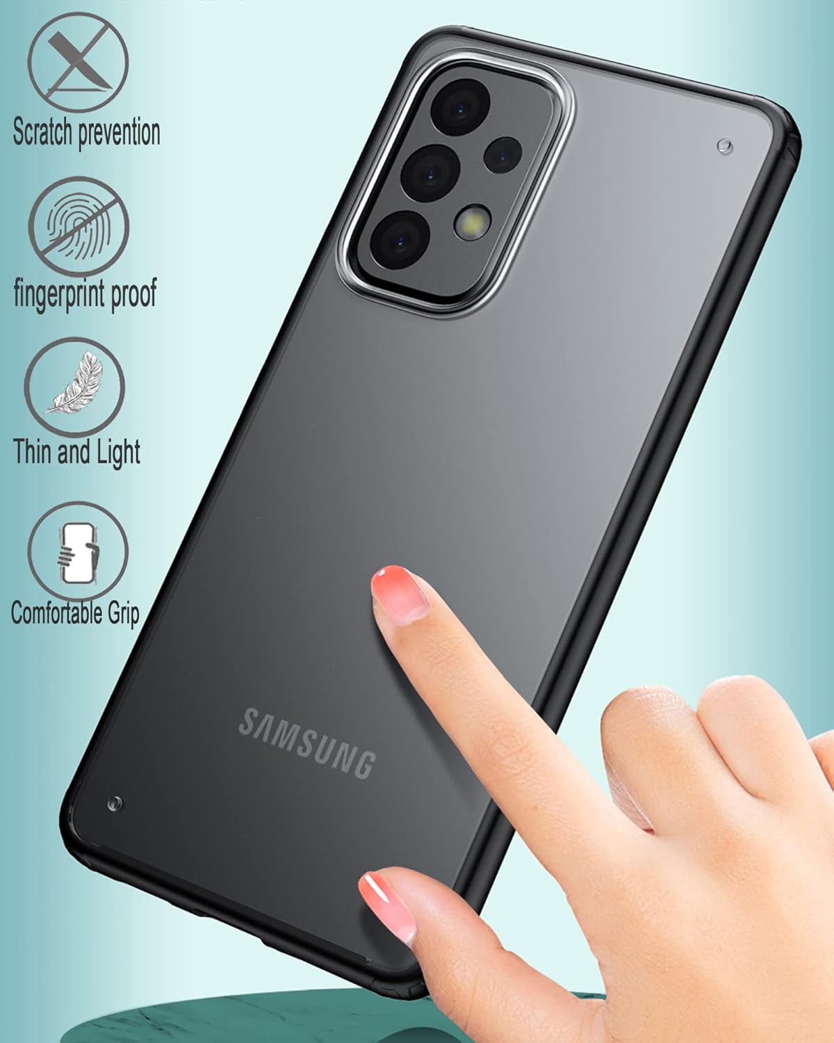 Realme GT Neo3 zadné púzdro polopriehľadné s čiernym lemom