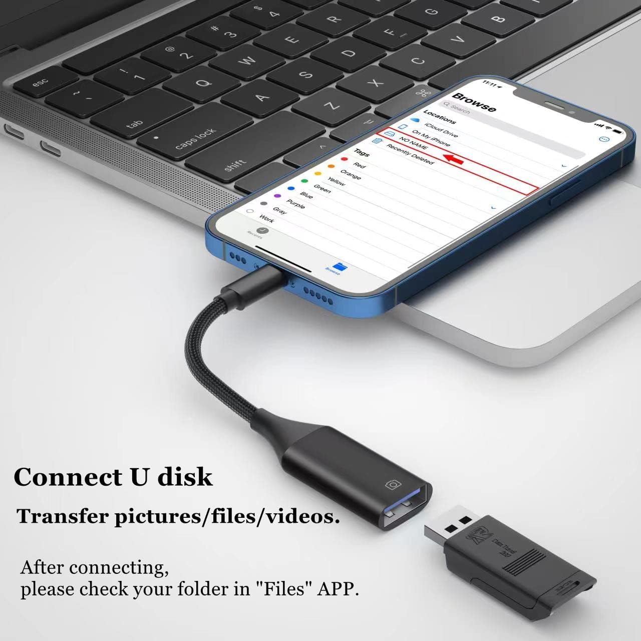 Redukcia Lightning USB OTG