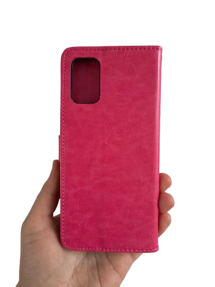 Samsung Galaxy A03S kožené púzdro magenta