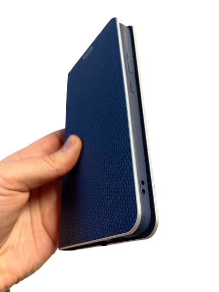 Samsung Galaxy A03s púzdro book Luna Carbon modré