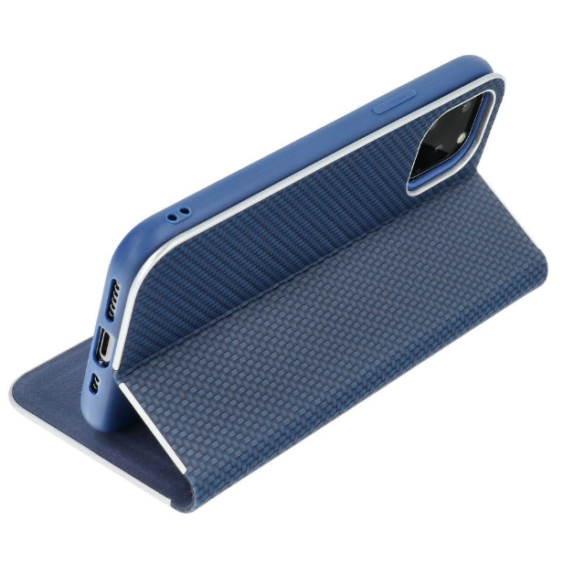 Samsung Galaxy A03s púzdro book Luna Carbon modré