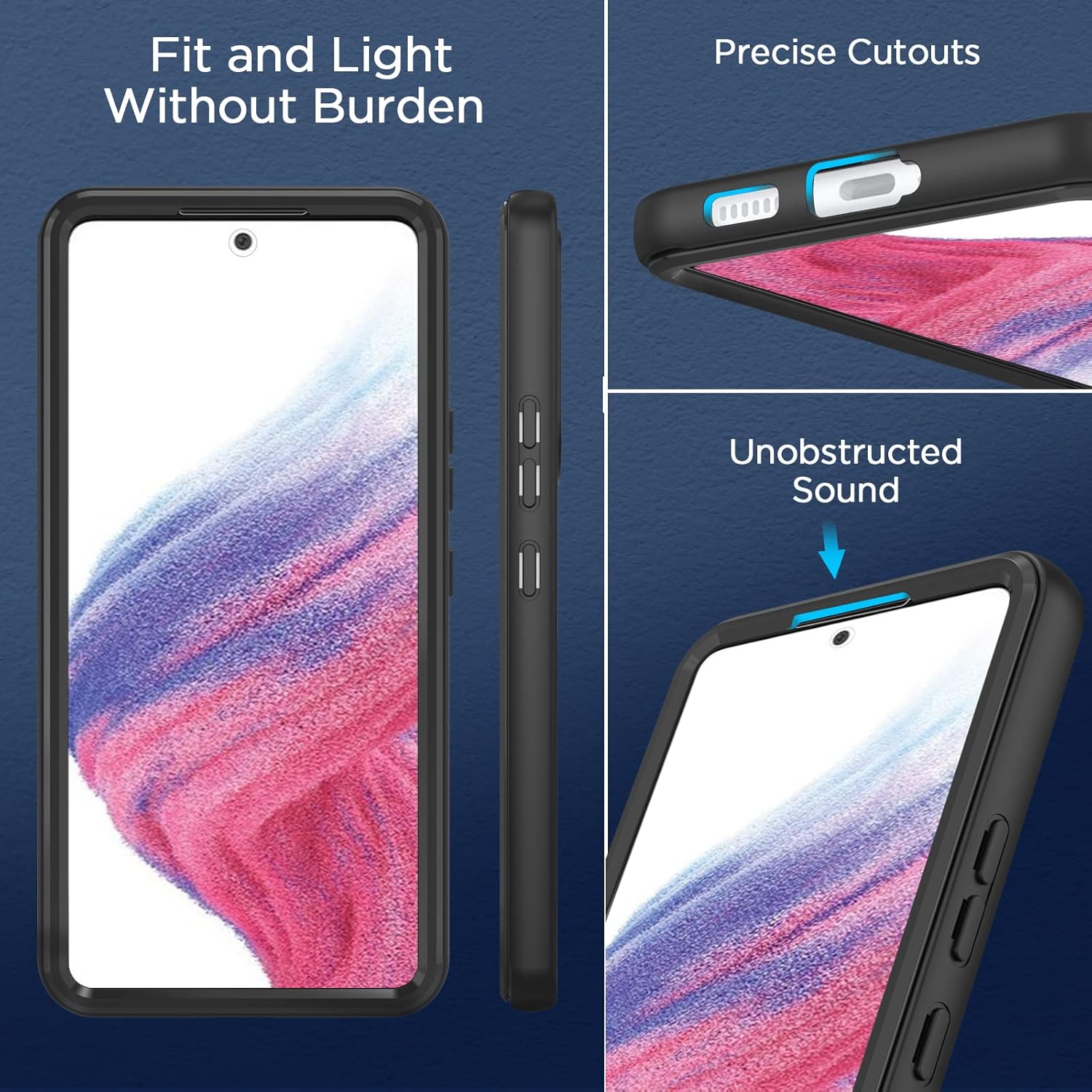 Samsung Galaxy A13 5G  púzdro celotelové 360° čierne