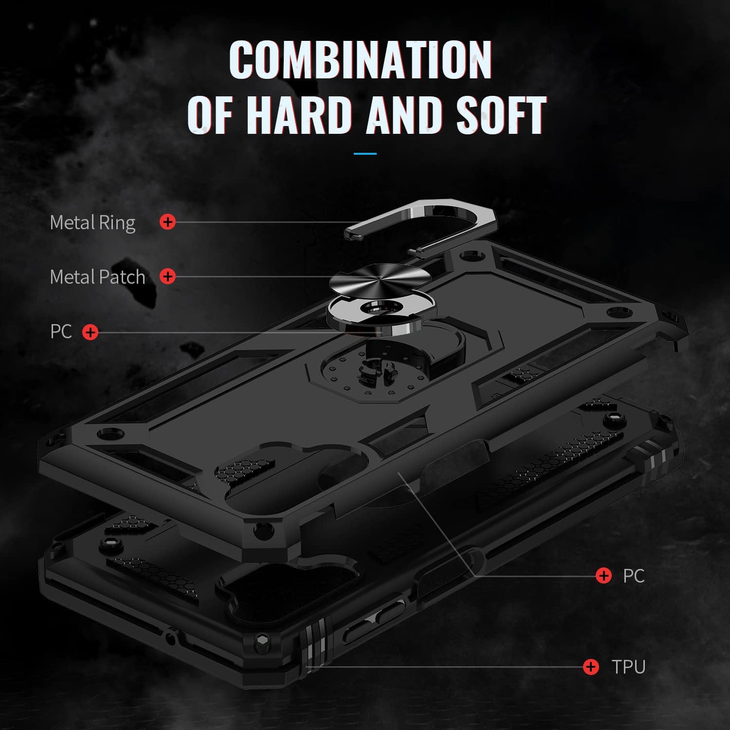 Samsung Galaxy A13 púzdro Armor Ring ružové