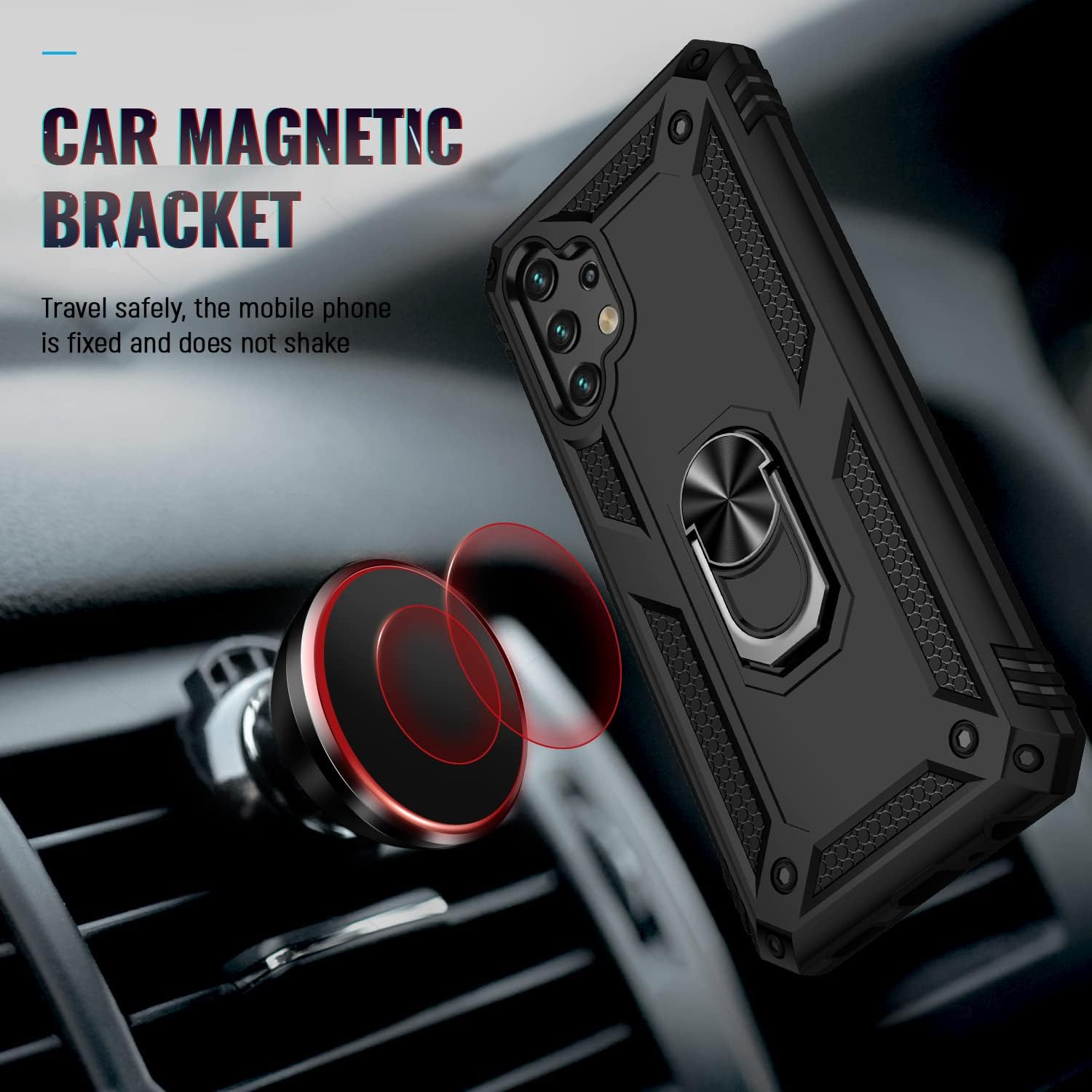 Samsung Galaxy A13 púzdro Armor Ring ružové
