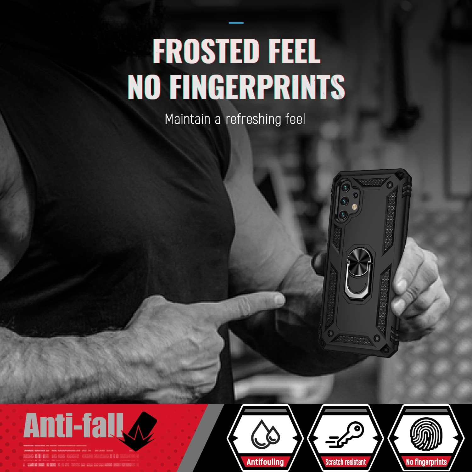 Samsung Galaxy A13 púzdro Armor Ring ružové