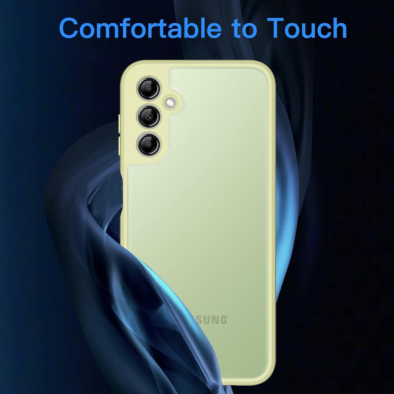 Samsung Galaxy A14 zadné púzdro polopriehľadné svetlo zelené