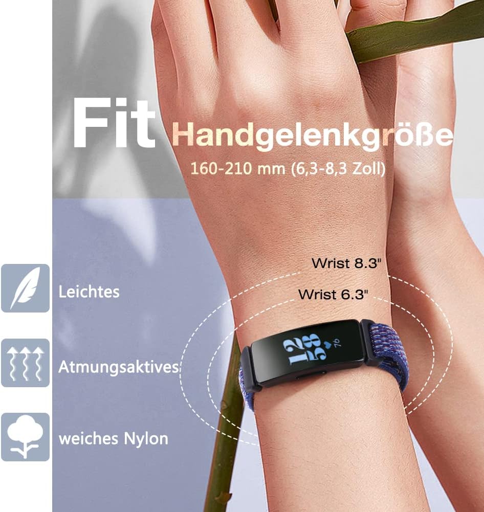 Fitbit Inspire 3 / 2 / Fitbit Ace 3 / Ace 2 nylonový remienok modrý