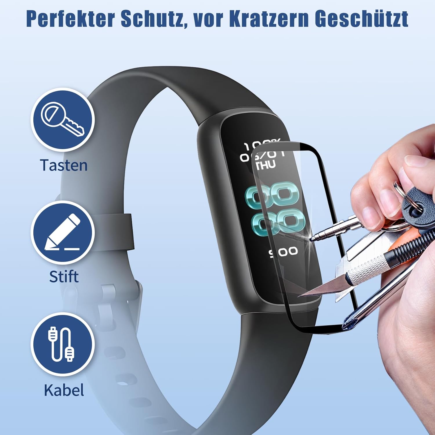Fitbit Luxe pancierové ochranné sklo 2ks