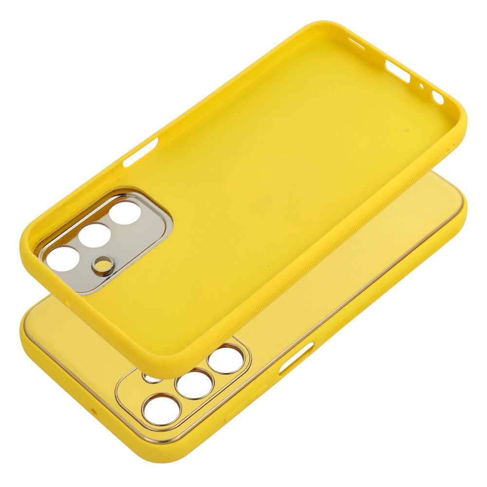 Samsung Galaxy A15 zadné púzdro LEATHER žlté