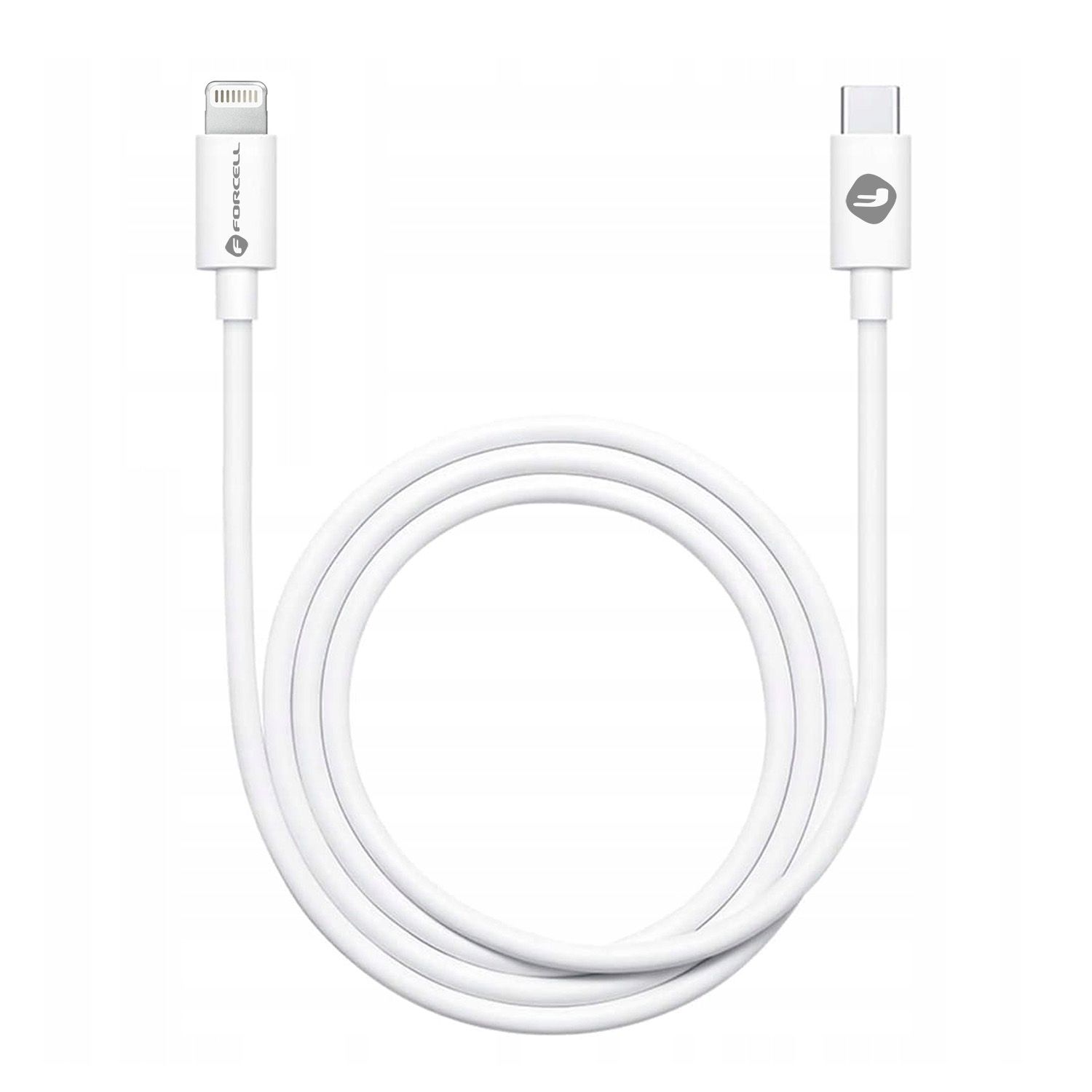 FORCELL C291 kábel Type C na Lighninng PD 27W TUBE 1 meter biely