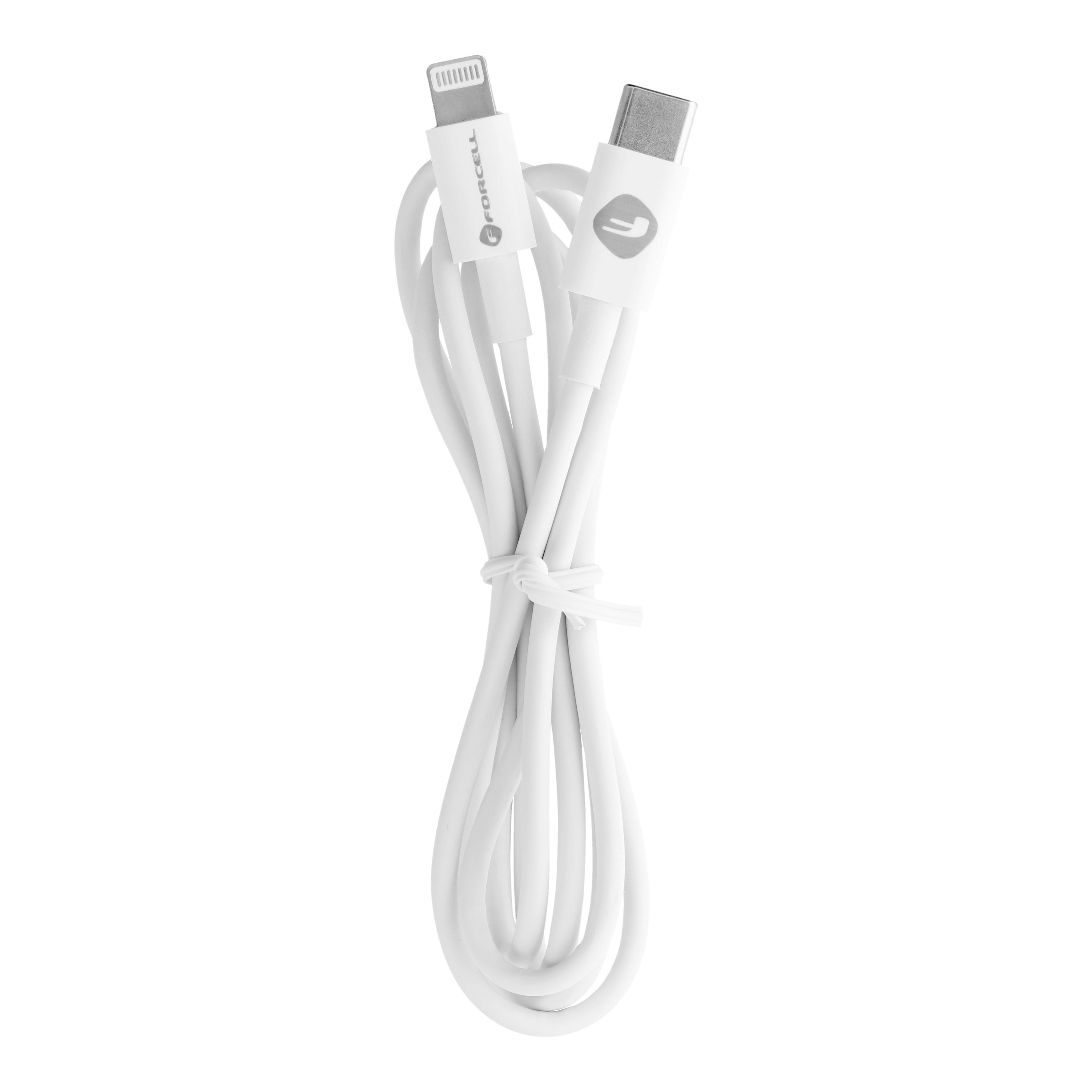 FORCELL C291 kábel Type C na Lighninng PD 27W TUBE 1 meter biely