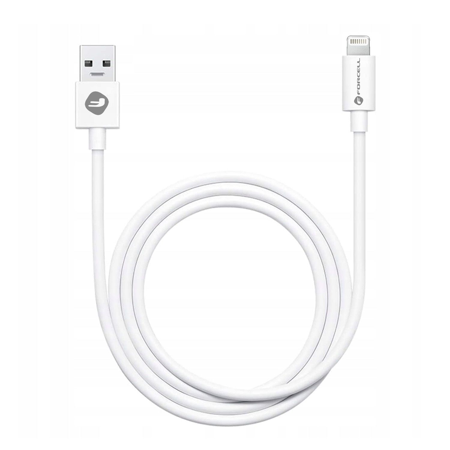 FORCELL C316 kábel USB A na Lightning 1A TUBE 1 meter biely
