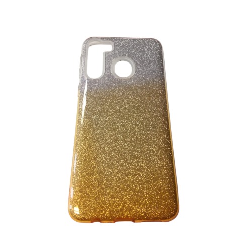 Samsung Galaxy A21 trblietavé púzdro zlaté