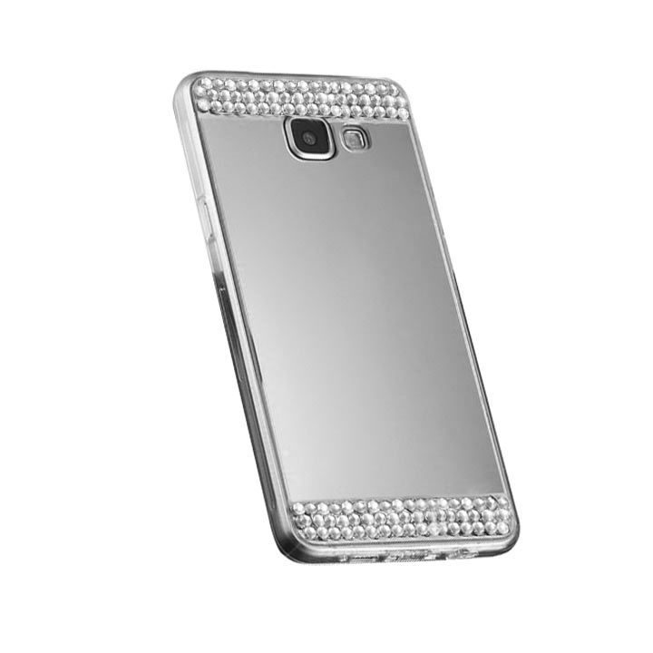 Samsung Galaxy A3 2017 zrkadlové púzdro SL strieborné