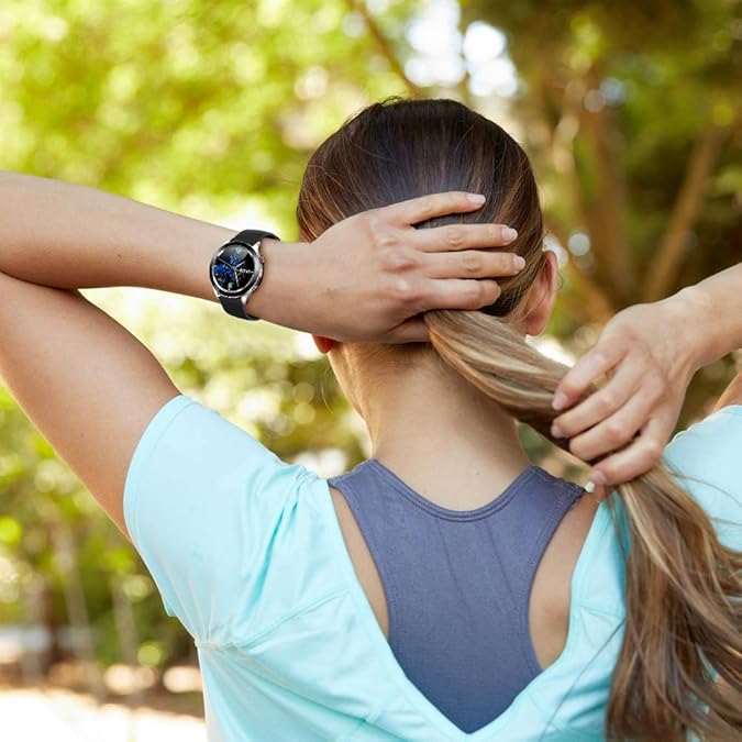 Garmin Vivoactive 4S/ Vivomove 3S/ Venu 3S/ Venu 2S, Forerunner 255S silikónový remienok čierny