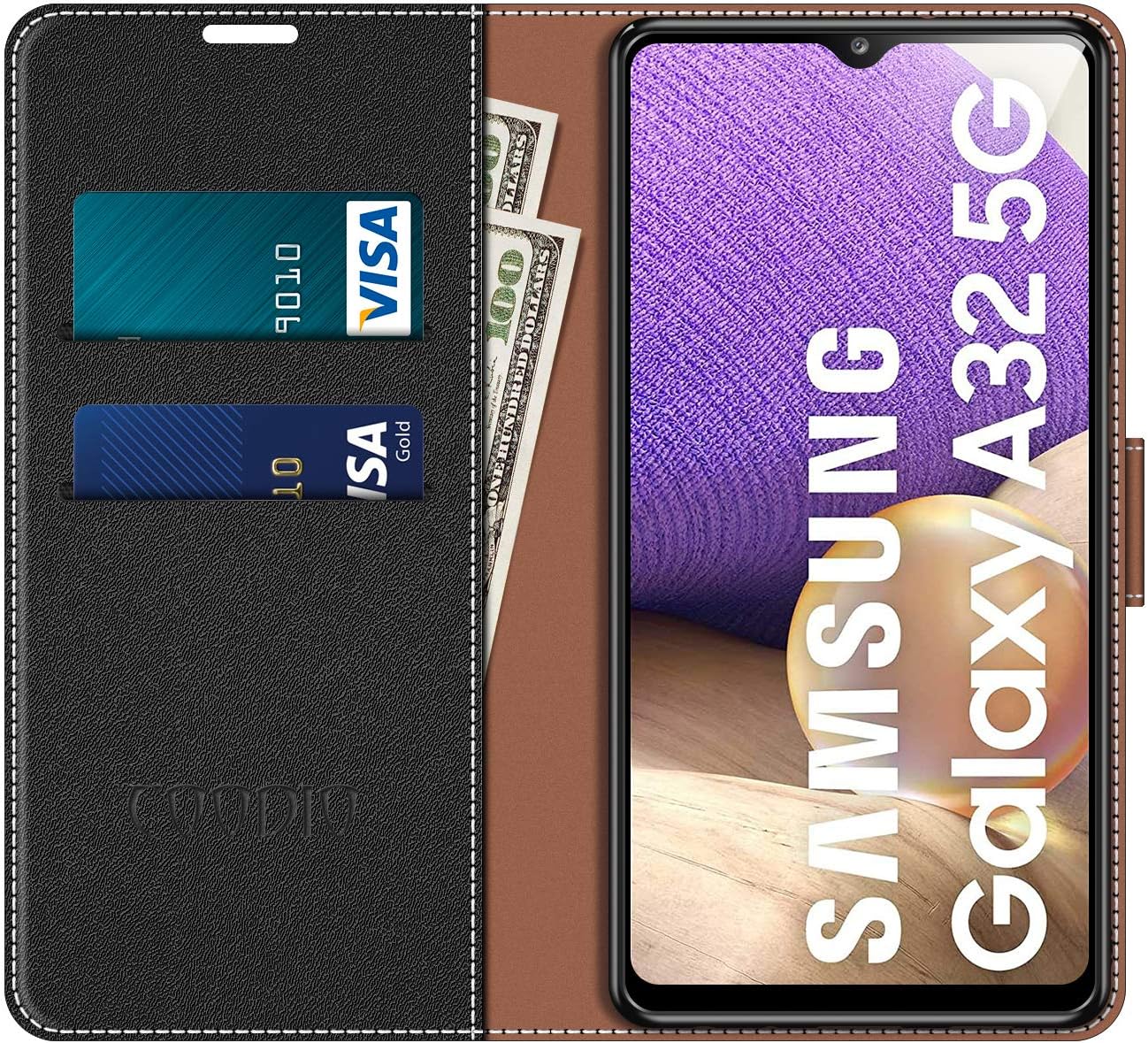 Samsung Galaxy A32 5G púzdro book Coodio čierne