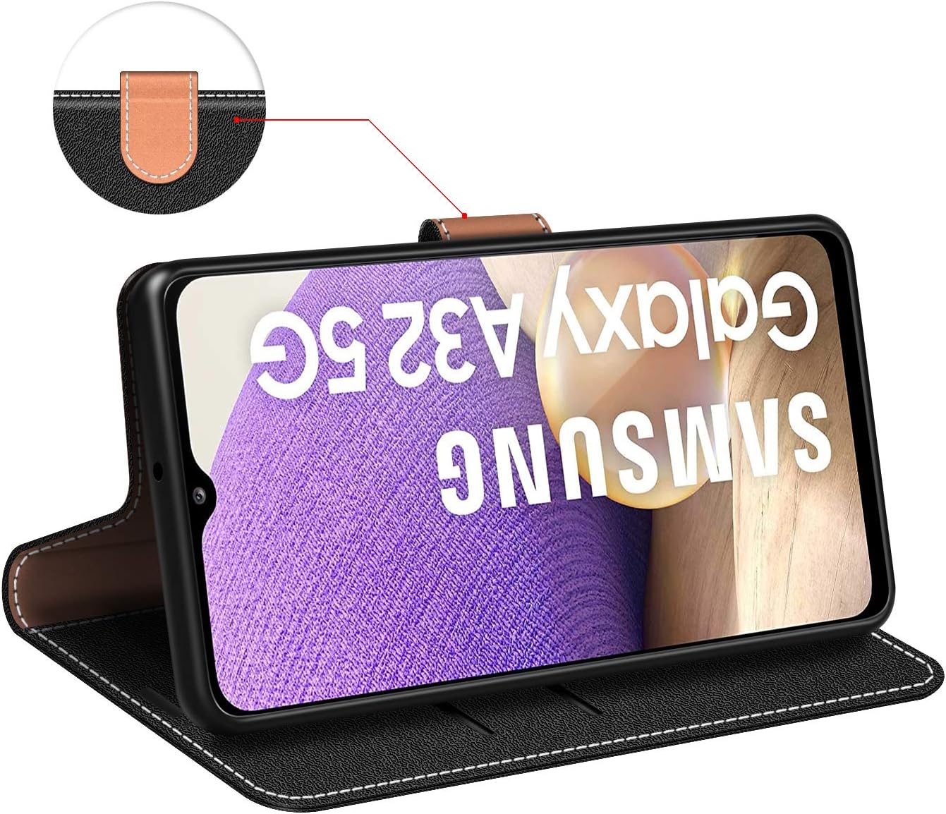 Samsung Galaxy A32 5G púzdro book Coodio čierne