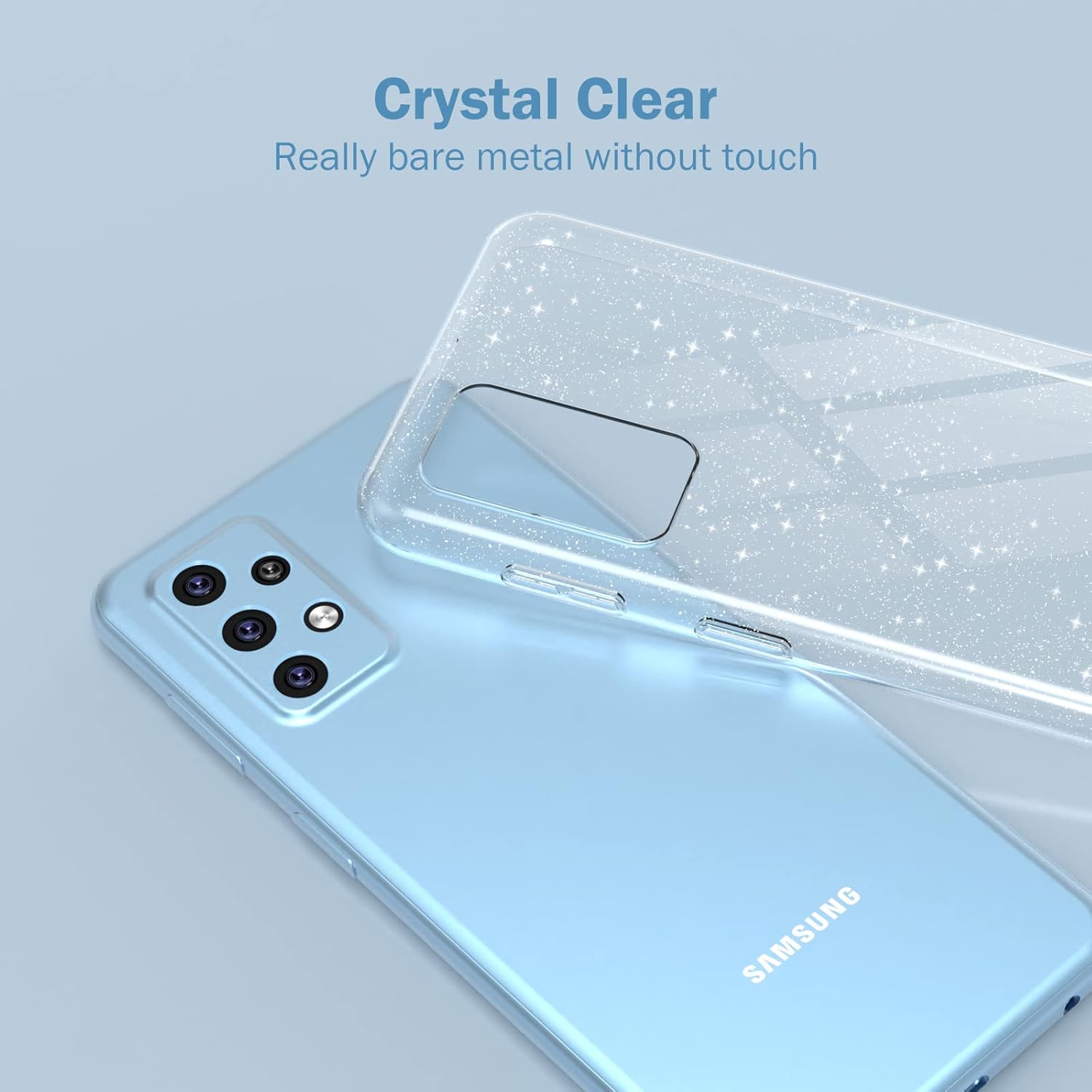 Samsung Galaxy A33 5G silikónové púzdro trblietavé priehľadné