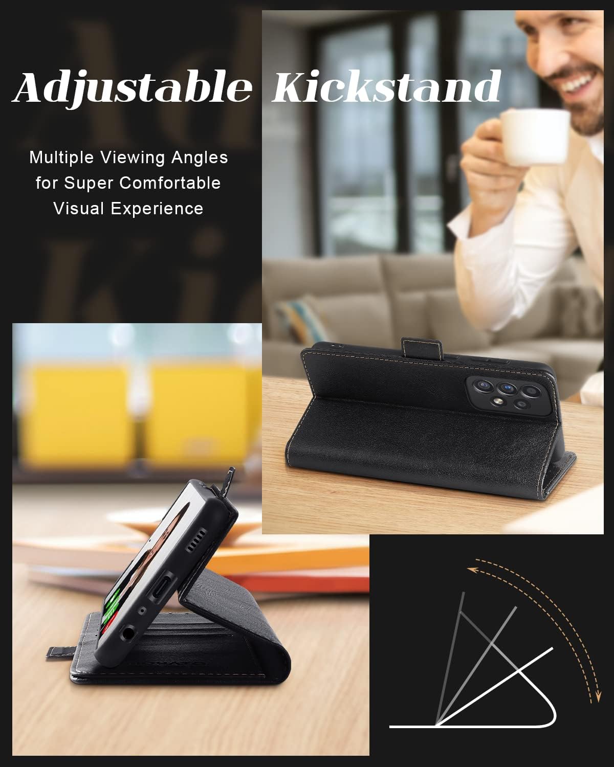 Samsung Galaxy A52 / A52 5G / A52s 5G púzdro book Hohato čierne