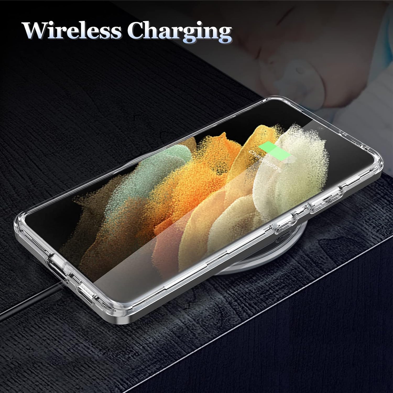 Samsung Galaxy A52 / A52 5G / A52s 5G zadné púzdro priehľadné s čiernym lemom