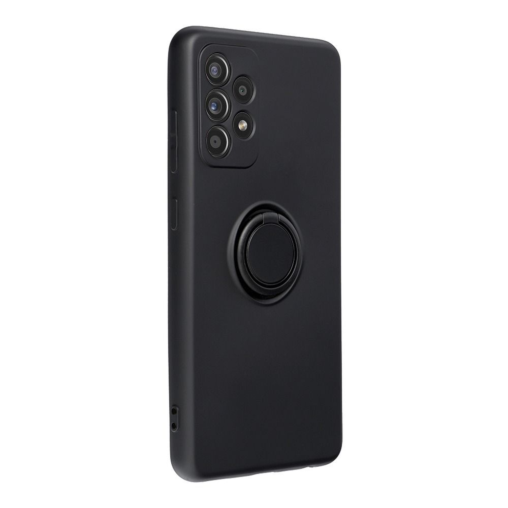 Samsung Galaxy A52 / A52 5G / A52s 5G zadné púzdro Soft čierne s prsteňom