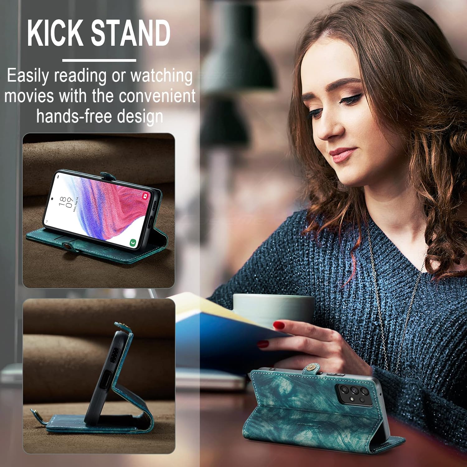 Samsung Galaxy A53 5G púzdro book Paitech zelené
