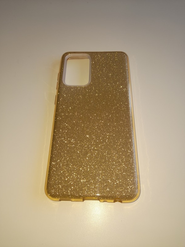 Samsung Galaxy A72 trblietavé púzdro zlaté