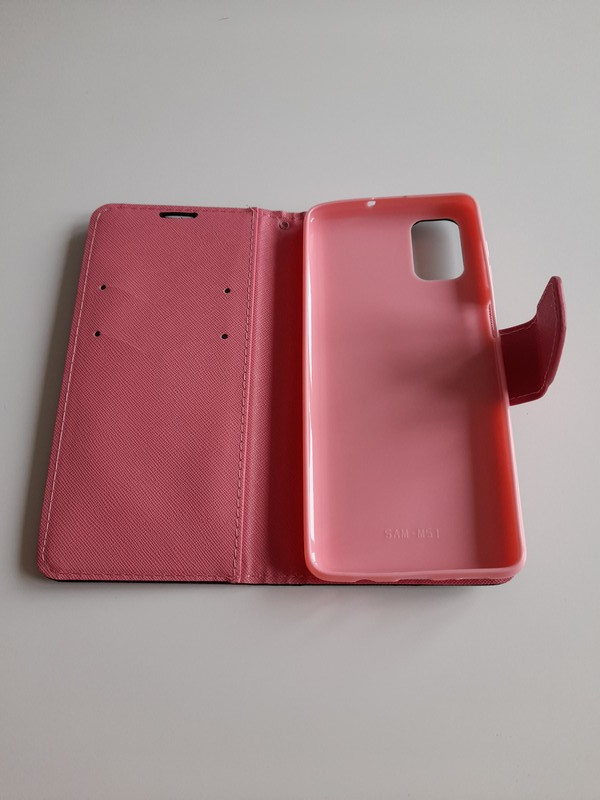 Samsung Galaxy M51 púzdro Book Fancy čierno-ružové