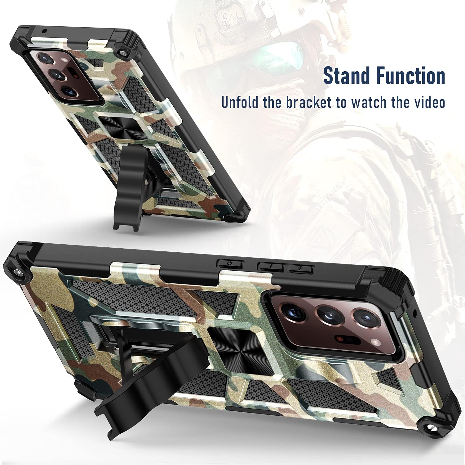Samsung Galaxy Note 20 Ultra zadné púzdro Army