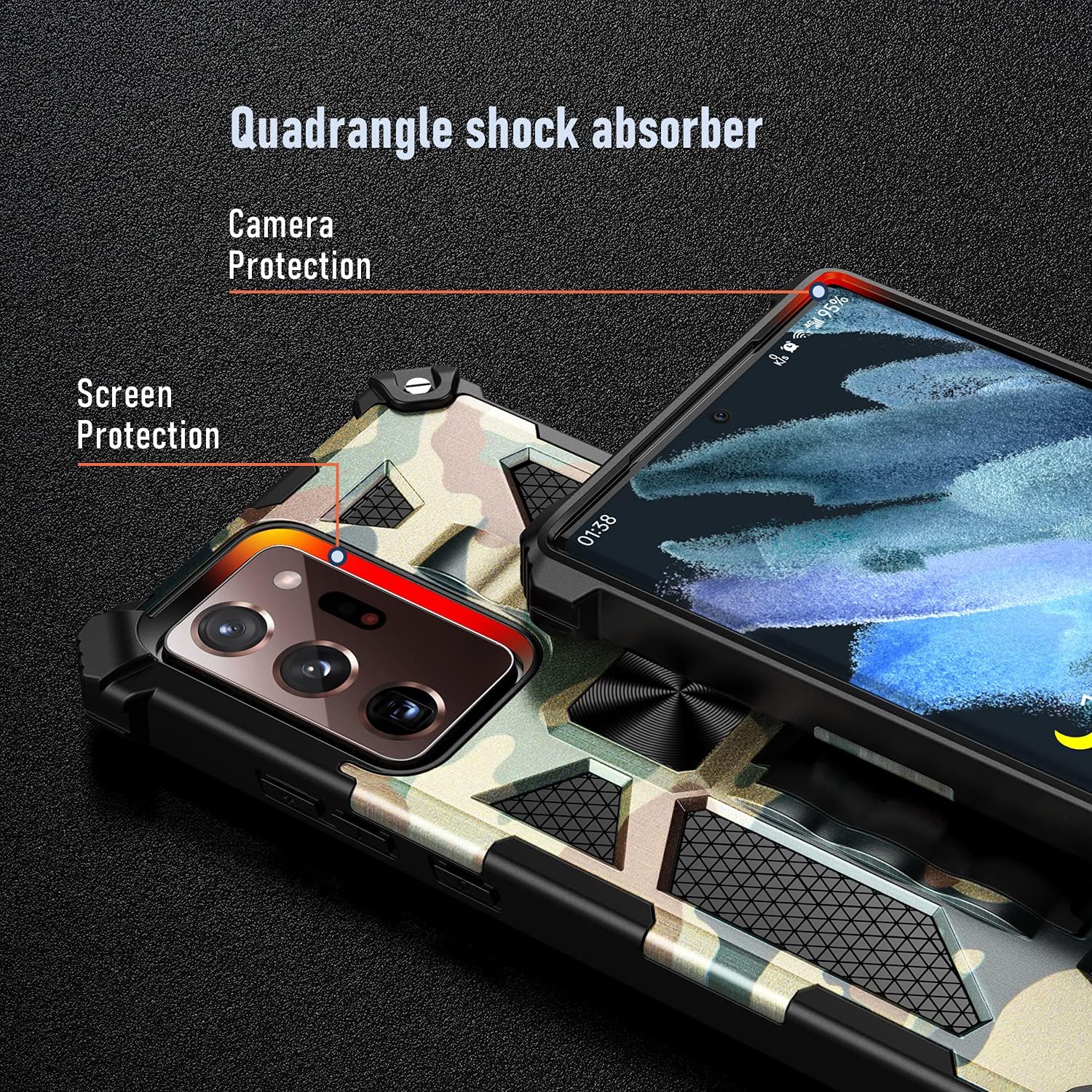 Samsung Galaxy Note 20 Ultra zadné púzdro Army